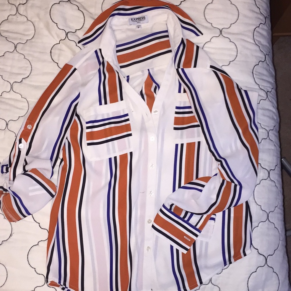 Express button down top
